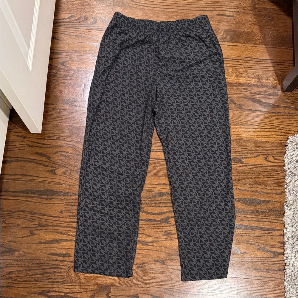 Black Patterned Pants